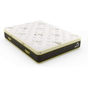 Mango Firm Twin Natural Mattress /12.5” Hybrid Latex/Organic Cotton/Bed-in-a-Box/Made in USA