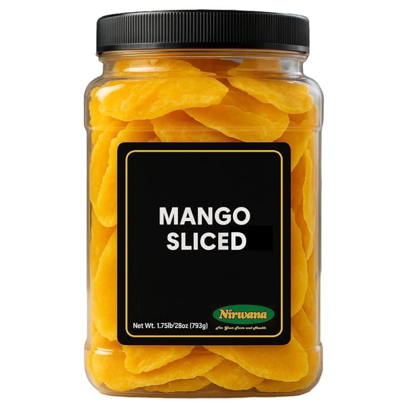 Mango Slices Jar Dried Fruit for Snacking, Baking, and Gift Baskets