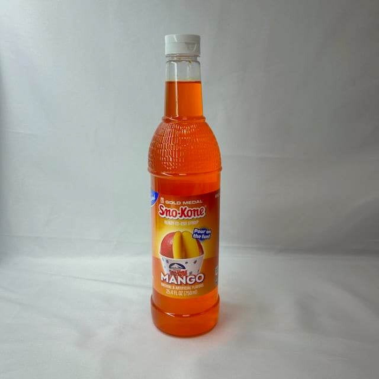 Mango Snow Cone Syrup (25 oz) SnoTreat Snow Cone Syrups for Shaved
