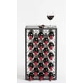 thumbnail image 1 of Mango Steam 23 Bottle Gray Wine Rack with Glass Top Shelf, Free Standing for Home, Kitchen and Bar, 1 of 10