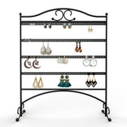 MANGO STEAM Jewelry Organizer for Hanging Earrings, Metal Black