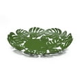 thumbnail image 1 of Mango Steam Leaf Decorative Centerpiece, 9 in, Modern, Nature, Leaf, Green Metal, 1 of 4