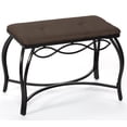 thumbnail image 1 of Mango Steam Mocha Brown Shoe Bench - Vanity Seat for Makeup Room, Dressing Stool, Entryway Bench, 1 of 12