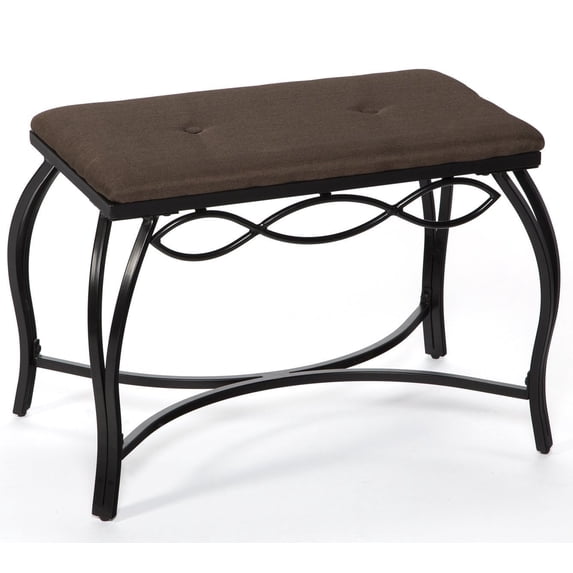 Mango Steam Mocha Brown Shoe Bench - Vanity Seat for Makeup Room, Dressing Stool, Entryway Bench