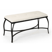 Mango Steam Vienna Cream - Entryway Bench - Powder Coated, Upholstered, Space Saving