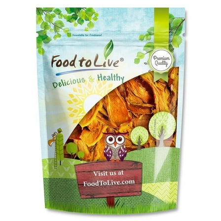 Mango Strips, 6 Ounces – No Sugar Added. Vegan, Kosher, Bulk – by Food to Live