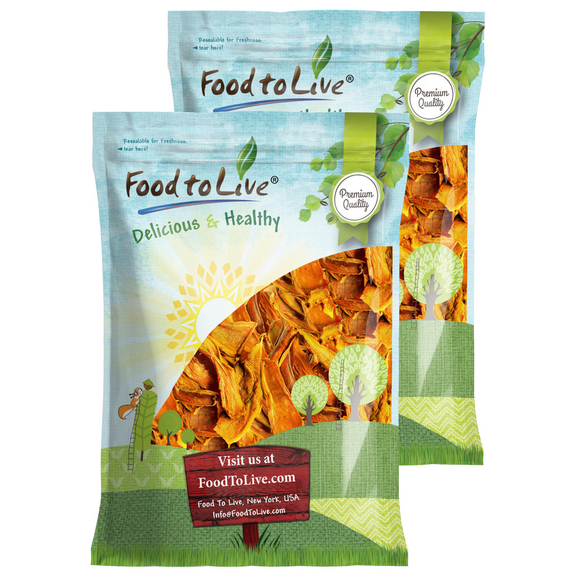 Mango Strips, 9 Pounds No Sugar Added. Vegan, Kosher, Bulk by Food to Live