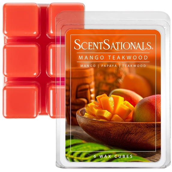 Mango Teakwood Scented Wax Melts, ScentSationals, 2.5 oz