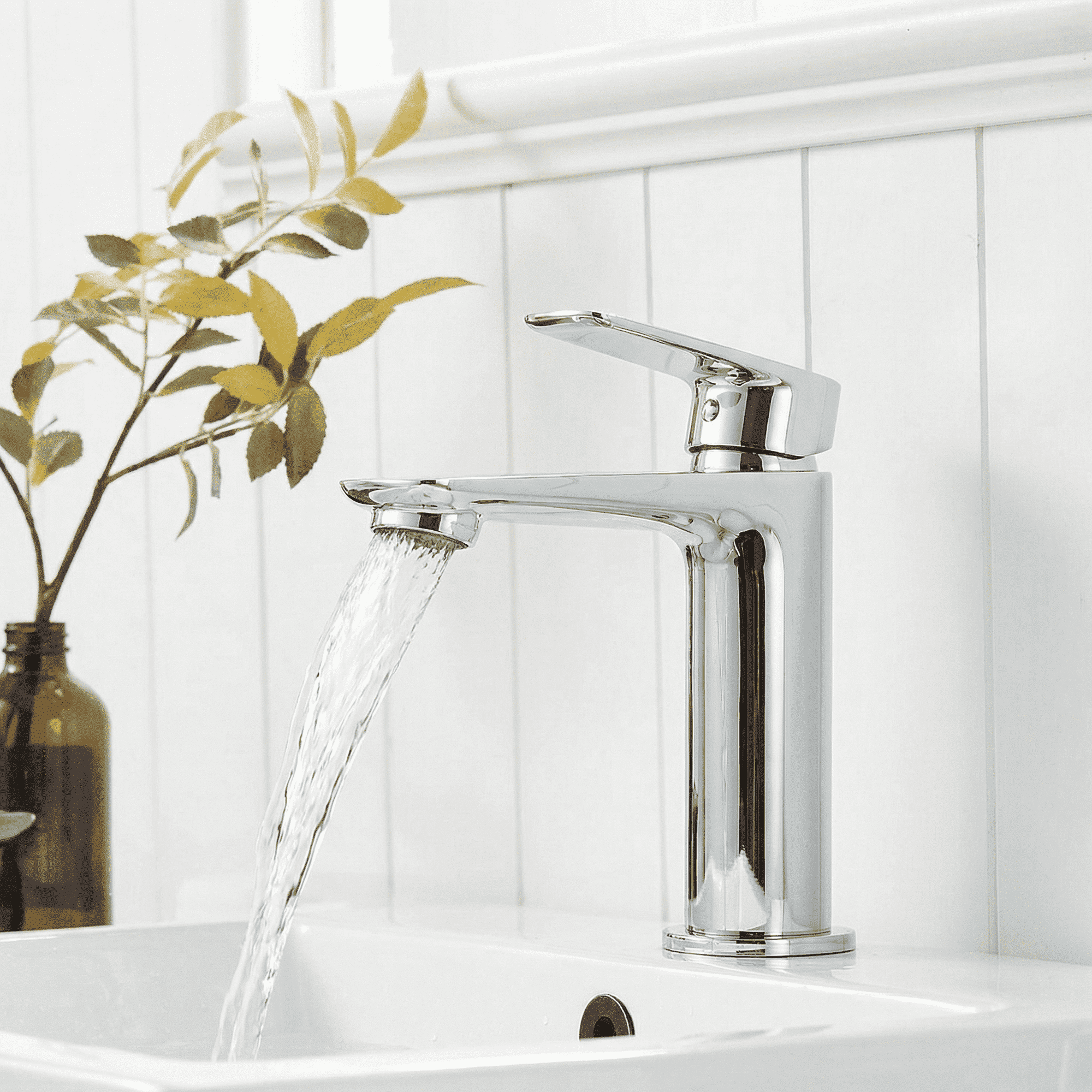 Mango Tile 304SUS Stainless Steel Black Bathroom Sink Faucet