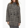 thumbnail image 1 of Mango Women's Checked Tweed Coat Black Size M, 1 of 4