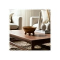 thumbnail image 1 of Mango Wood Decorative Bowl with Ball Feet - Handmade Rustic Wooden Centerpiece for Home & Office - Round Display Bowl - Brown - 6" Brown, 1 of 11