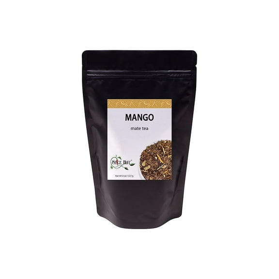 Mango Yerba Mate with Ginseng, Loose Leaf Tea - Caffeinated | bulk 8oz, 80-100 cups | The Spice Hut, First Sip of Tea