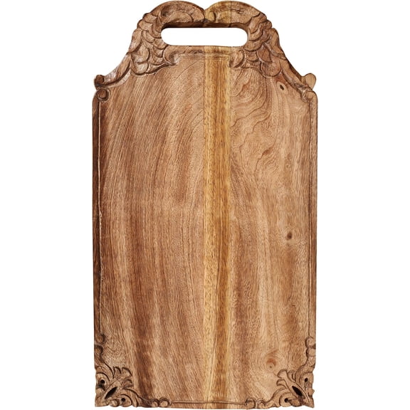 Mango hand carved Chopping & Serving Tray for kitchen, dining table and outdoor SIZE 16.5x9x0.95 inch