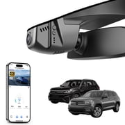 Mangoa 4K Dash Cam Starvis Sensor Fit for Volkswagen Atlas 2018-2026 & Atlas Cross Sport 2020-2026Model B, Integrated OEM Look, WiFi & App, GPS, 64GB CardBlack