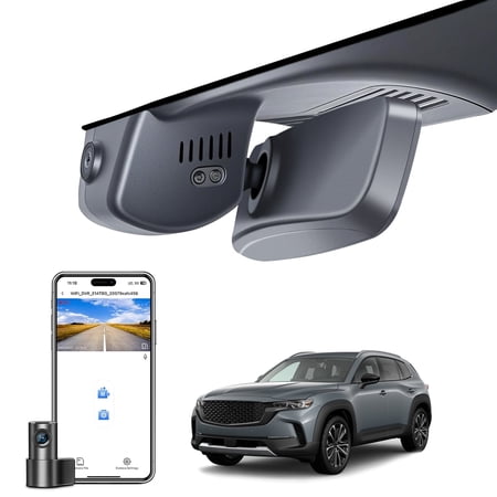 Mangoa Dash Cam 4K Front and Rear 1080p Starvis Sensor for Mazda CX-50 2025 2026(Model B), Integrated OEM Look, UHD 2160P Video, WiFi & App, GPS, 128GB Card