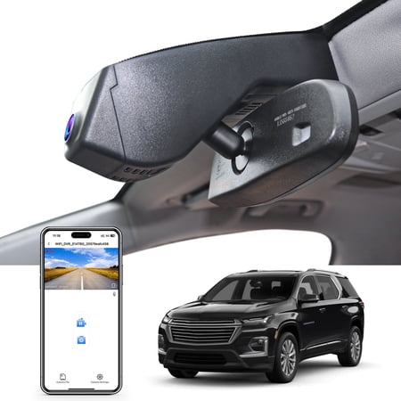 Mangoal 4K Dash Cam Custom Fit for Chevy 2th Gen Traverse 2018-2023 (Model A), Model A & Model B Have Same Models Years but Vehicle Sensor Cover are Different, GPS, 64GB Card