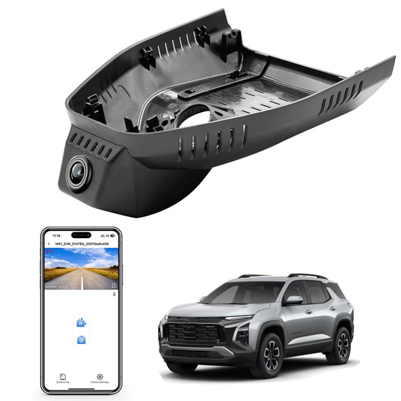 Mangoal 4K Dash Cam Custom Fit for Chevy 4th Gen Equinox 2025(Model C), OEM Look, UHD 2160P Video, WiFi & App, G-Sensor, Loop Recording, GPS, 64GB Card
