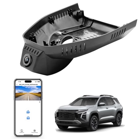 Mangoal 4K Dash Cam Custom Fit for Chevy 4th Gen Equinox 2025 2026(Model C), OEM Look, UHD 2160P Video, WiFi & App, G-Sensor, Loop Recording, GPS, 64GB Card
