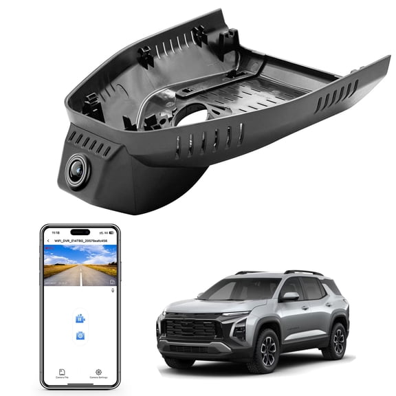 Mangoal 4K Dash Cam Custom Fit for Chevy 4th Gen Equinox 2025(Model C), OEM Look, UHD 2160P Video, WiFi & App, G-Sensor, Loop Recording, GPS, 64GB Card