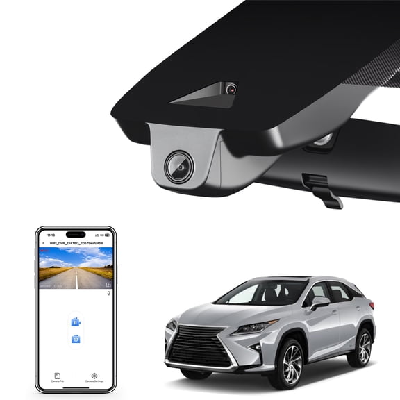 Mangoal 4K Dash Cam Custom Fit for Lexus RX 2018-2022 (Model B), RX 350 450h 350L F Sport Luxury, OEM Look, UHD 2160P Video, Parking Mode, WiFi & App, Loop Recording, 64GB Card