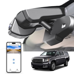 Mangoal 4K Dash Cam Custom fit for GMC 4th Gen Yukon, Yukon XL 2015-2020 (Model D), Model C & Model D Have Same Models Years Vehicle Sensor Cover are Different