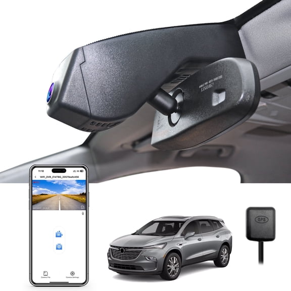 Mangoal 4K Dash Cam Starvis Sensor Custom Fit for Buick Enclave 2018-2024 (Model A), Base Essence Premium Avenir Preferred, Model A & Model B Vehicle Sensor Cover are Different, 64GB Card