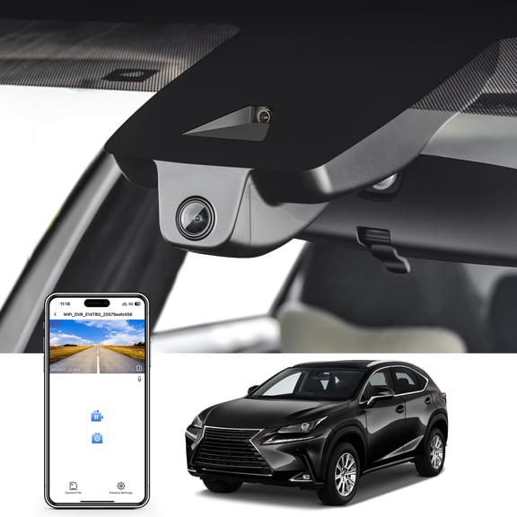 Mangoal 4K Dash Cam Starvis Sensor Custom Fit for Lexus NX 2018-2021(Model B), 350 300 Sport 250 F Premium, OEM Look, Parking Mode, Easy to Install, GPS, 64GB Card