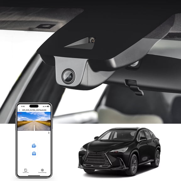 Mangoal 4K Dash Cam Starvis Sensor Custom Fit for Lexus NX 2022-2026(Model C), NX350 250 300 450h etc, OEM Look, Parking Mode, WiFi & App, Loop Recording, Easy to Install, GPS, 64GB Card