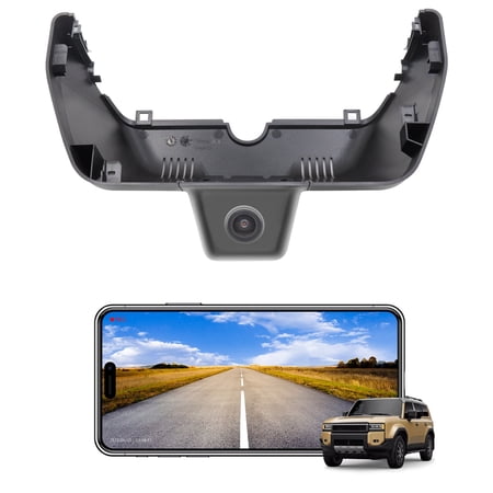 Mangoal 4K Dash Cam Starvis Sensor Custom Fit for Toyota Land Cruiser 2024 2025 2026 (J250/Gen15), OEM Look, UHD 2160P Video, App & WiFi, Loop Recording, Easy to Install, GPS, 64GB Card