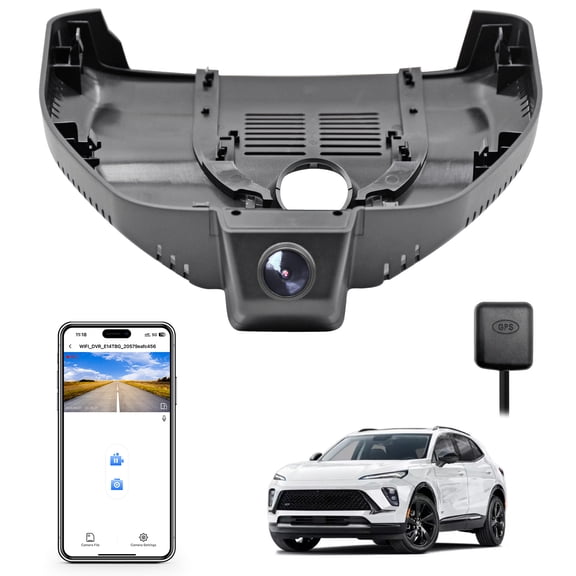 Mangoal 4K Dash Cam Starvis Sensor Custom Fit for Buick Envision 2024-2026(Model D), Preferred Essence Avenir, OEM Look, WiFi & App, GPS, 64GB Card