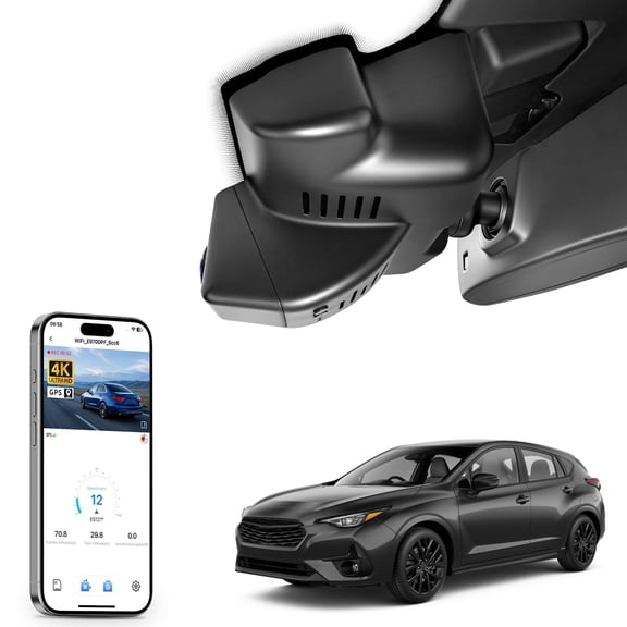 Mangoal 4K Dash Cam Starvis Sensor Fit for Subaru Impreza 2024 2025 2026(Model B), Base Limited Premium RS Sport and More, WiFi & App, GPS, 64GB Card