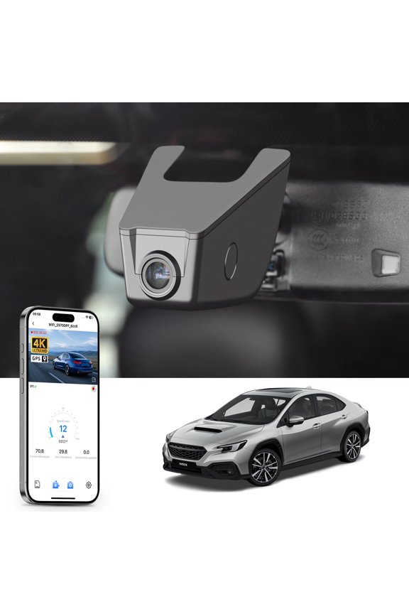 4K Dash Cam Starvis Sensor Fit for Subaru WRX 2016-2025,Base Limited Premium TR GT etc, WiFi & App, GPS, 64GB Card