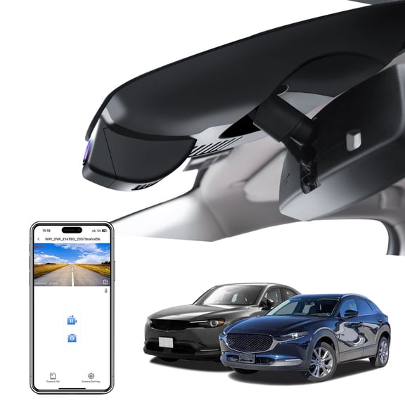 Mangoal 4K Dash Cam Starvis Sensor for Mazda CX-30 2020 2021 2022 2023 & MX-30 EV 2022 2023(Model A), Integrated OEM Look, UHD 2160P Video, WiFi & App, GPS, 64GB Card