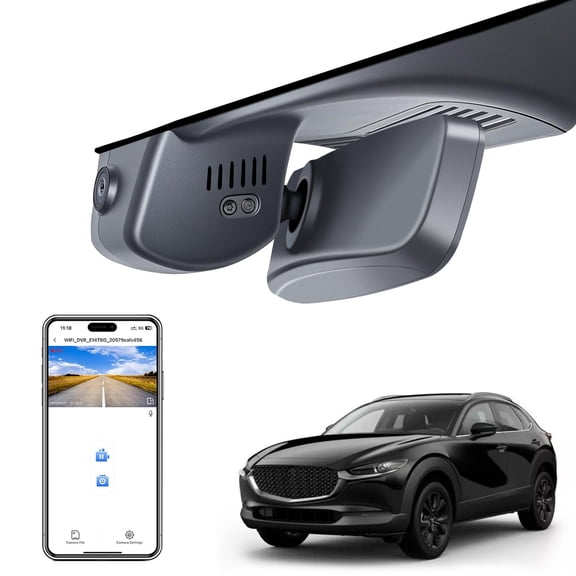 Mangoal 4K Dash Cam Starvis Sensor for Mazda CX-30 2024 2025 2026(Model B), Integrated OEM Look, UHD 2160P Video, WiFi & App, GPS, 64GB Card