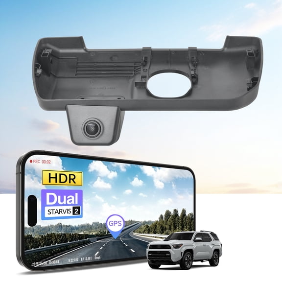 Mangoal 4K HDR Dash Cam STARVIS 2 IMX678 Fit for Toyota 4Runner 2025 2026 (Model B), Limited SR5 TRD Off Road Premium TRD Sport Premium etc, OEM Look, UHD 2160P Video, GPS, 64GB Card