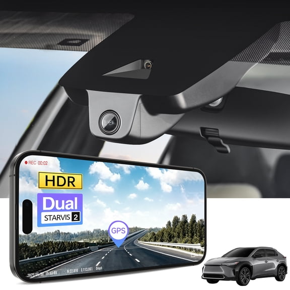 Mangoal 4K HDR Dash Cam STARVIS 2 IMX678 Fit for Toyota BZ4X 2023 2024 2025 2026 XLE Limited & BZ 2026, OEM Look, UHD 2160P Video, App & WiFi, Loop Recording, GPS, 64GB Card