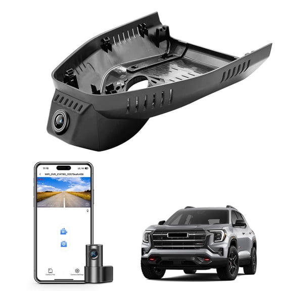 Mangoal Dash Cam 4K Front and Rear 1080p Starvis Sensor Custom Fit for GMC Terrain 2025 2026(Model C), SL SLE SLT AT4 Denali, OEM Look, UHD 2160P Video, WiFi & App, GPS, 128GB Card