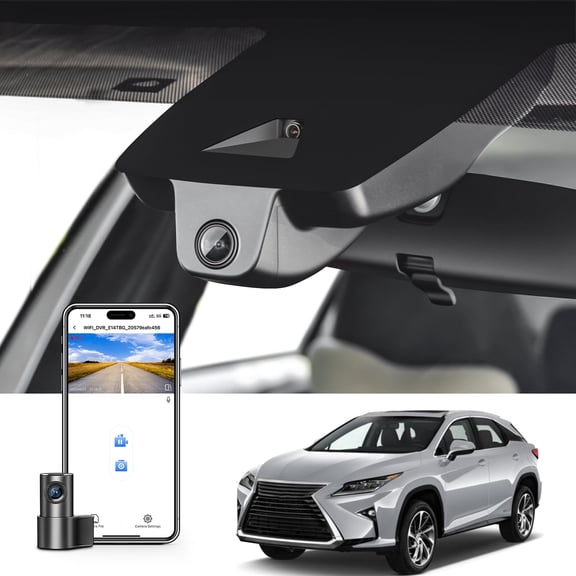 Mangoal Dash Cam Front 4K and Rear 1080p Custom Fit for Lexus RX 2018-2022 (Model B), RX 350 450h 350L F Sport Luxury, OEM Look, Parking Model, Easy to Install, 128GB Card