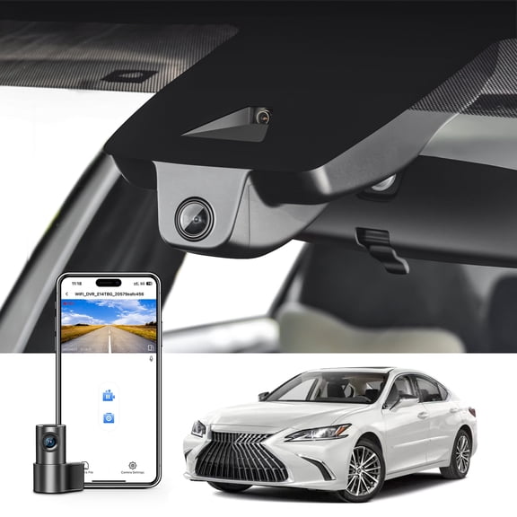 Mangoal Dash Cam Front 4K and Rear 1080p Starvis Sensor Custom Fit for Lexus ES 2019-2025 (Model B),ES350 ES300h F Sport ES250 and More, OEM Look, Parking Mode, GPS, 128GB Card