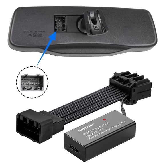 Mangoal Dashcam Power Adapter Custom for GM 16 Pin (Model B) for Acadia Escalade Silverado Suburban Tahoe Traverse Sierra Yukon, GPS Radar Mirror Camera Dash Cam Adapter