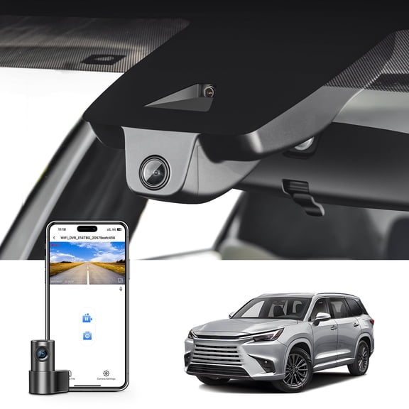 Mangoal Front 4K and Rear 1080p Dash Cam Starvis Sensor Custom fit for Lexus TX 2024 2025 2026, 350 500h Premium Luxury F Sport etc, OEM Look, Easy to Install, GPS, 128GB Card