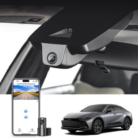 Mangoal Front 4K and Rear 1080p Dash Cam Starvis Sensor Custom fit for Toyota Crown 2023-2026 & Crown Signia 2025 2026, XLE Limited Platinum etc, OEM Look, Loop Recording, GPS, 128GB Card