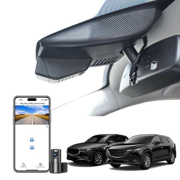 Mangoal Front 4K and Rear 1080p Dash Cam Starvis Sensor Custom Fit for Mazda CX5 2019-2025, CX-9 2020-2023, Not Suitable for CX-50 & CX-90