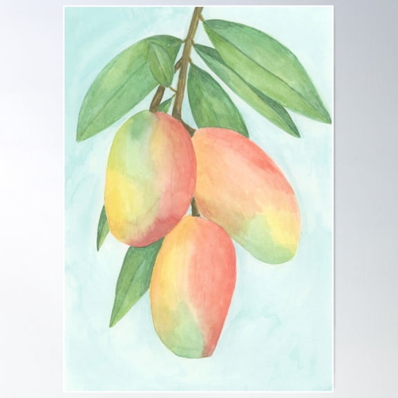 Mangoes Poster Wall Art, Modern Wall Decor For Living Room Bedroom, 16x24 UNFRAMED
