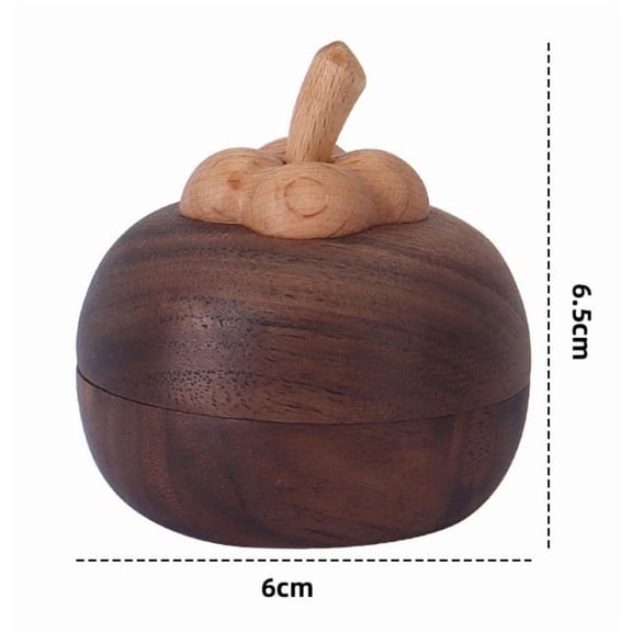 Mangosteen Essential Oil Diffuser - Peach Wood Aromatherapy Diffuser for Home Car Office, Mini Cool Mist Humidifier with Elegant Natural Finish
