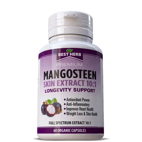 Mangosteen Skin Extract Complex Supplement - 60 Vegetable Capsules