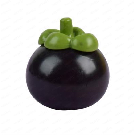 Mangosteen Squeeze Toy Soft Novelty Fake Mangosteen Stress Relief Fidget Toy for Relax Focus Autism ADHD Durable Toy Sensory Fidget Toys Stress Balls Kids Adults Party Favors Easter Basket Stuffers