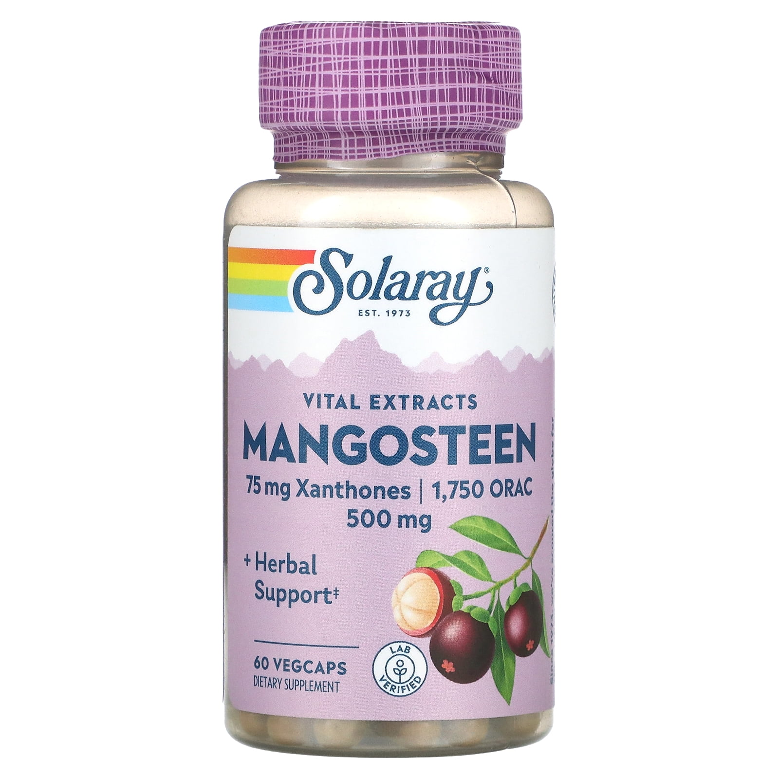 Solaray Mangosteen Fruit Extract 60 VegCap