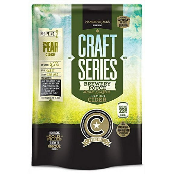Mangrove Jack's Hard Pear Cider Recipe Kit, 6 gallons/23 L