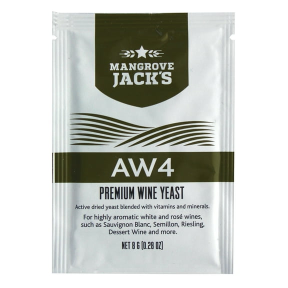 Mangrove Jacks Wine Yeast - AW4 8g treats 23L Aromatic White Wines